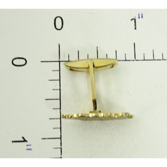 Bahamas Cufflinks Black Enamel Vintage Cuff Links - Picture 3 of 3